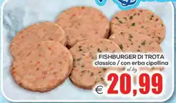 SuperOne Fishburger di trota classico offerta