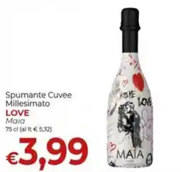 Maxi Nonna Isa Spumante Cuvee Millesimato LOVE Maia offerta