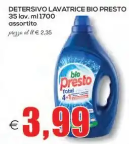 SuperOne Detersivo lavatrice bio presto offerta