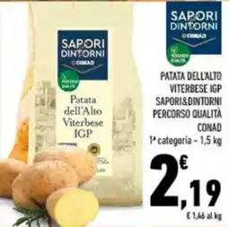 Conad Tuday Patata dell'Alto Viterbese IGP Saporidintorni offerta