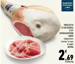 Conad Tuday Prosciutto di San Daniele D.O.P. Sapori&Dintorni CONAD offerta