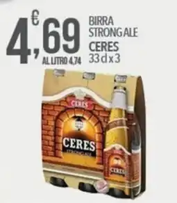 Iper Romagnolo Birra Strong Ale Ceres offerta