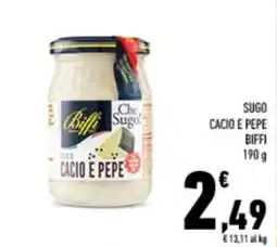 Conad Tuday Sugo cacio e pepe Biffi offerta