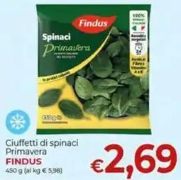 Maxi Nonna Isa Ciuffetti di spinaci Primavera Findus offerta