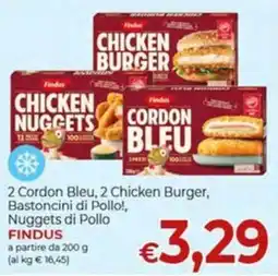 Maxi Nonna Isa Cordon Bleu, Chicken Burger, Bastoncini di Pollo!, Nuggets di Pollo Findus offerta