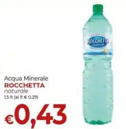 Maxi Nonna Isa Acqua Minerale Rocchetta naturale offerta