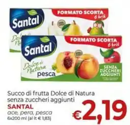 Maxi Nonna Isa Succo di frutta Dolce di Natura senza zuccheri aggiunti Santal offerta