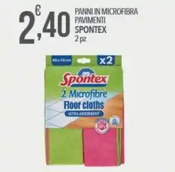 Iper Romagnolo Panni in microfibra Spontex offerta