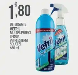 Iper Romagnolo Detergente vetril multisuperfici spray/vetri esterni squeeze offerta