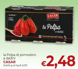 Maxi Nonna Isa la Polpa di pomodoro a dadini CASAR offerta