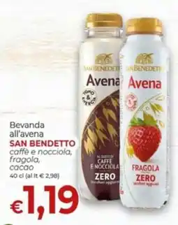 Maxi Nonna Isa Beverage oat SAN BENEDETTO coffee and hazelnut, strawberry, cocoa offerta