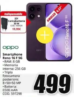 MediaWorld Oppo Smartphone Reno 16 F 5G offerta