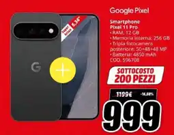 MediaWorld Google Pixel Pixel 11 Pro offerta