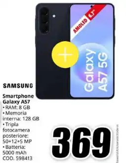 MediaWorld Samsung Smartphone Galaxy A57 offerta
