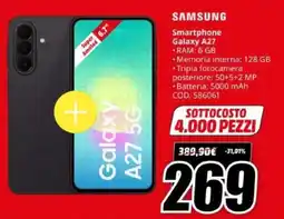 MediaWorld Samsung Smartphone Galaxy A27 offerta
