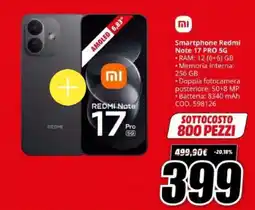 MediaWorld Smartphone Redmi Note 17 Pro 5G offerta