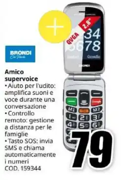 MediaWorld Amico supervoice Brondi offerta