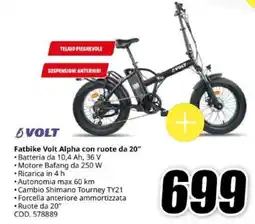 MediaWorld Fatbike Volt Alpha con ruote da 20" offerta