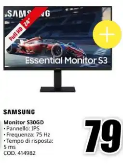 MediaWorld Samsung Monitor S30GD offerta