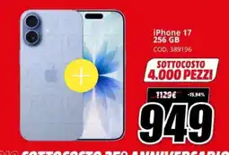 MediaWorld iPhone 17 offerta
