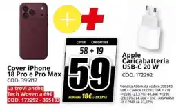 MediaWorld Cover iPhone 18 Pro e Pro Max offerta