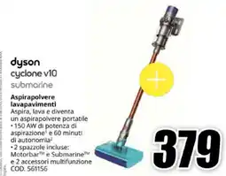 MediaWorld Dyson cyclone v10 submarine offerta