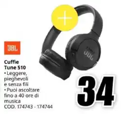 MediaWorld JBL Cuffie Tune 510 offerta