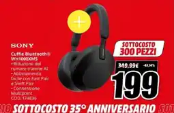 MediaWorld Sony Cuffie Bluetooth WH1000XM5 offerta