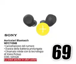 MediaWorld Sony Auricolari Bluetooth offerta