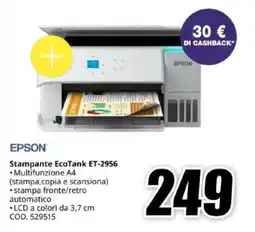 MediaWorld Epson Stampante EcoTank ET-2956 offerta