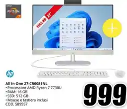 MediaWorld HP All in One 27-CR0081NL offerta