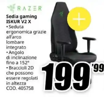 Sedia gaming ISKUR V2 X