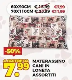 Ni Hao Market Materassino cani in loneta assortiti offerta