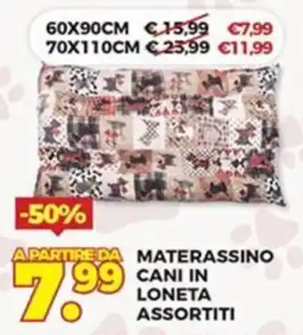 Materassino cani in loneta assortiti
