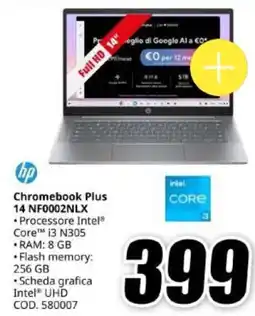 MediaWorld HP Chromebook Plus 14 offerta