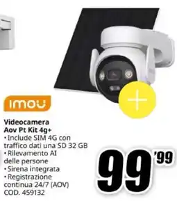 MediaWorld Imou Videocamera Aov Pt Kit 4g+ offerta