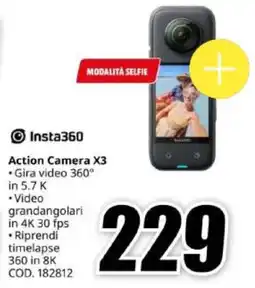 MediaWorld Insta360 Action Camera X3 offerta
