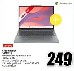 MediaWorld Lenovo Chromebook 14M8911 offerta