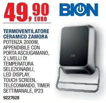 Termoventilatore ceramico Zamora Bion