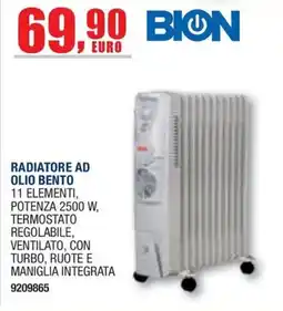 Bricofer RADIATORE AD OLIO BENTO BION offerta