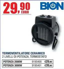Bricofer Termoventilatore ceramico Bion offerta