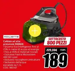 MediaWorld Rowenta Caldaia ad alta pressione DG8626 offerta