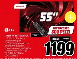 MediaWorld LG Smart TV 55" 55C65LA offerta