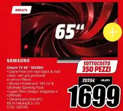 MediaWorld Samsung Smart TV 65" 65S90H offerta