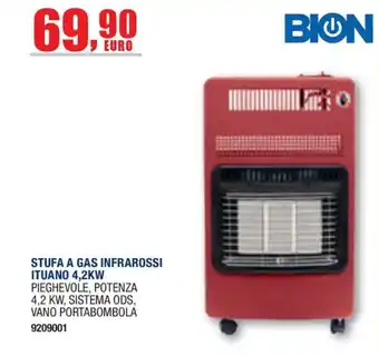 Stufa a gas infrarossi Ituano 4,2kW