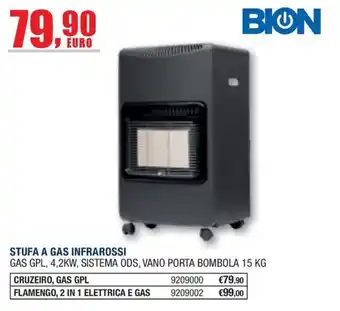 Stufa a gas infrarossi Bion
