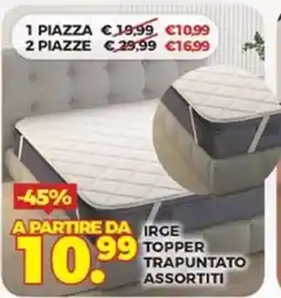 Ni Hao Market Irge topper trapuntato assortiti offerta