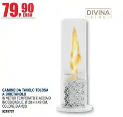 Bricofer Camino da tavolo Tolosa a bioetanolo offerta