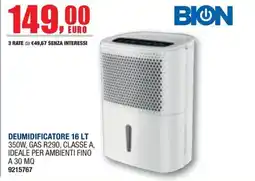 Bricofer Deumidificatore Bion 16 LT offerta