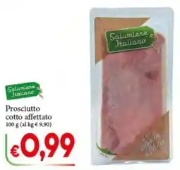 D'Italy Prosciutto cotto affettato Salumiere Italiano offerta